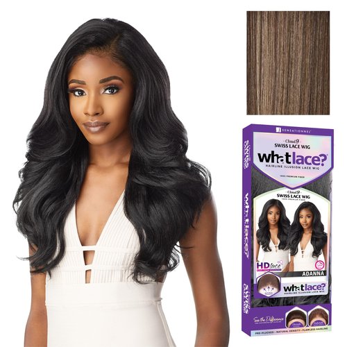 Sensationnel What Lace 13X6 Wigs - Adanna Lacefrontal Hand Tied Glueless Synthetic With Natural Density Preplucked Hairline (FLAMBOYAGEMOCHA)