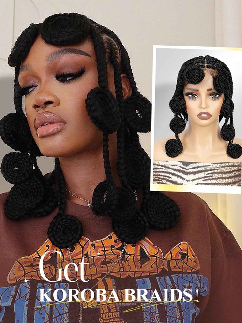 FANCEE Full Lace Braided Wig for Black Women 34 Inch Pre Plucked Knotless Squrare Part Box Braid Twist Locs Wig with Baby Hair