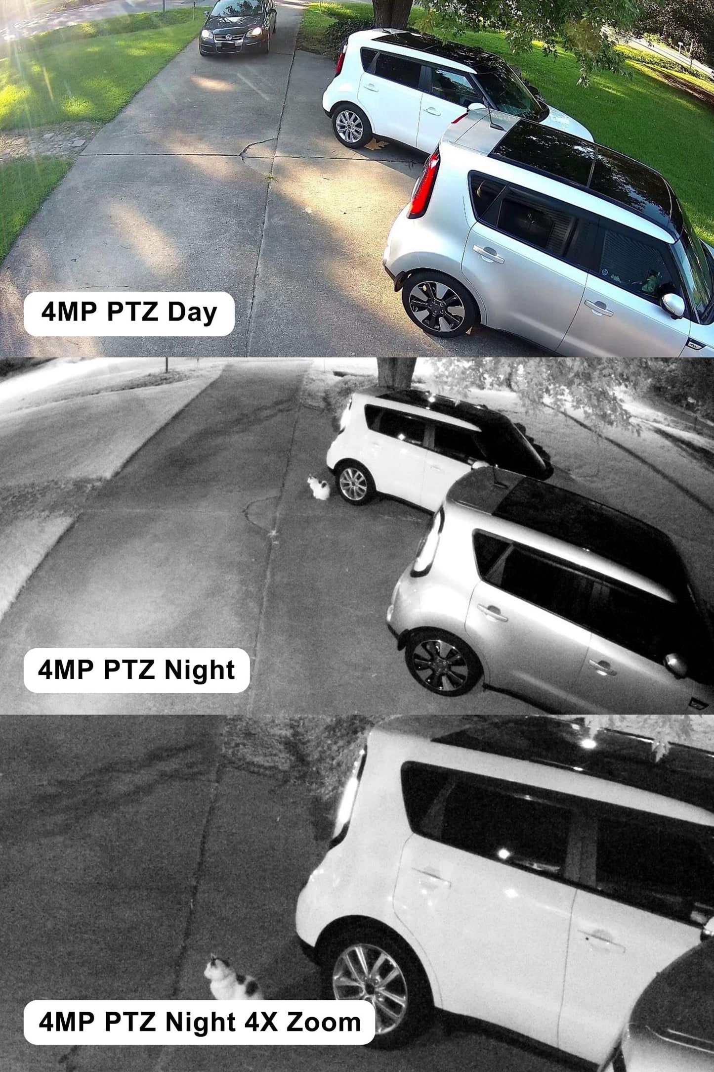 Anpviz 4MP PoE PTZ IP Camera with 4X Optical Zoom, 2560x1440@30fps, H.265+ Dome Security Camera, Perimeter Protection, Built-in Audio, Alarm, 330° Pan 90° Tilt, Card Slot, Guarding Vision(H Series)