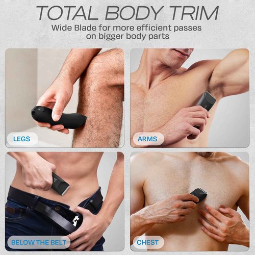 HUMMINGBIRD MK3 Electric Head Shaver & MK6 Body Hair Trimmer - 6 Blade Head Shaver for Bald Men & Wide Ceramic Blade Groin & Body Hair Trimmer, USB-C Rechargeable, Travel Lock