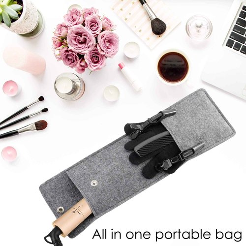 NITION Hair Dryer with Diffuser and 1 1⁄4 inch Argan Oil Curling Iron Set