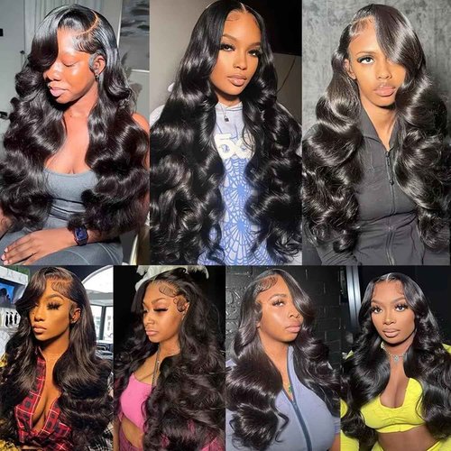 HANGFIRST 13x6 Body Wave Lace Front Wigs Human Hair Pre Plucked 180% Density HD Lace Frontal Wig Human Hair For Women Body Wave Wigs With Baby Hair 26inch