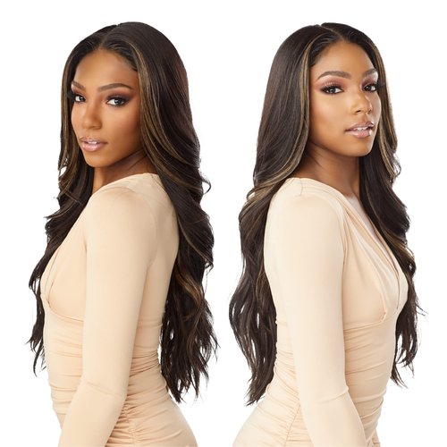 Sensationnel What Lace 13X6 Wigs - Braelyn Lacefrontal Hand Tied Glueless Synthetic With Natural Density Preplucked Hairline (T6/27613)