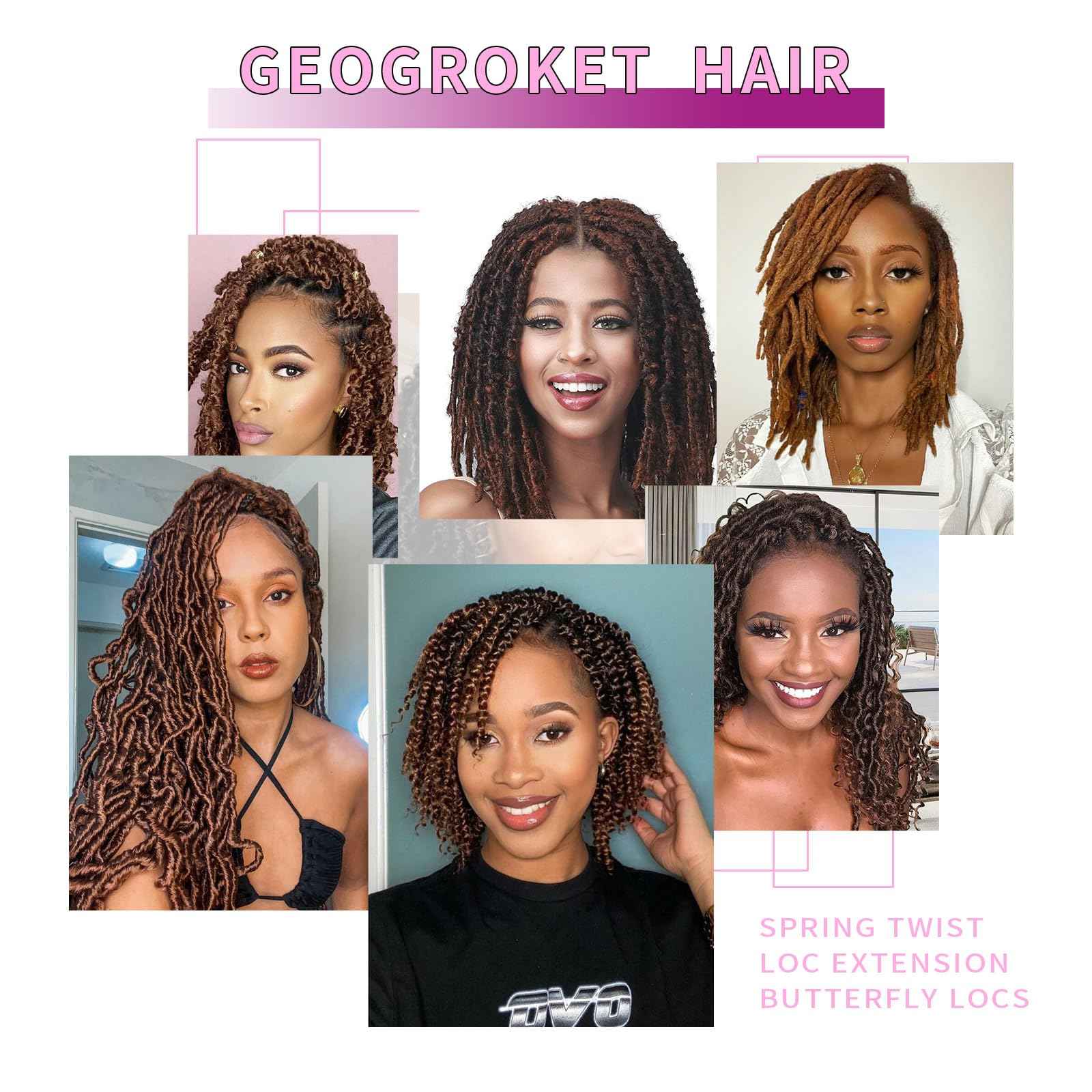 Geogroket Afro Kinkys Bulk Human Hair for Permanent Micro Locs/Twists/Braids/Repair No Short Hair Medium Brown 4C Afro Kinky Curly Bulk Human Hair 16 Inch 4#