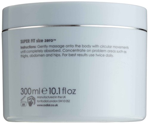 Rodial Super-Fit Size Zero Cream, 10.1 fl. oz. - Refining and Toning Body Moisturiser - Lotus Flower Extract to Firm - Easily Absorbed