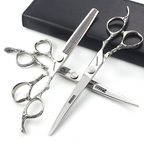 6.5/7 inch Professional Hairdressing Barber Salon Scissors 19cm Cutting Scissors (7-inch 3pc)
