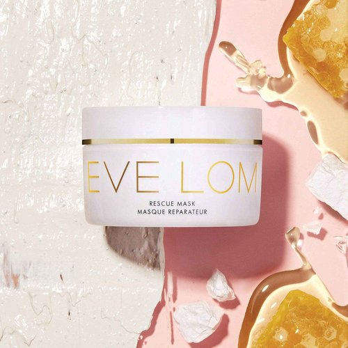 EVE LOM Rescue Facial Mask - Honey-Infused Kaolin Clay with Ground Almonds - Purifies, Conditions & Exfoliates for Brighter Complexion and Radiant Skin - Natural Ingredients (100 ml)