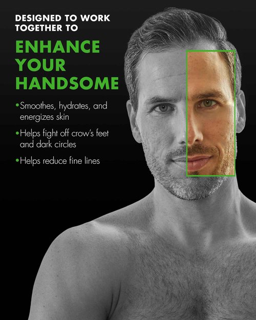 Tiege Hanley Skin Care Set for Men, Anti Aging Routine, System Level 3, Daily Face Wash, Facial Scrub, Two Moisturizers, Eye Cream, and Serum for Healthy, Hydrated Skin, Men’s Skin Care, 6 Piece Kit