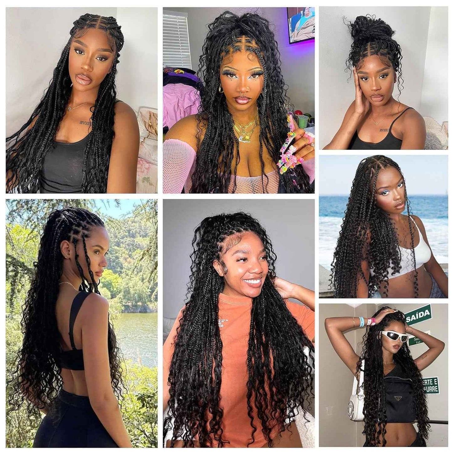 Human Braiding Hair for Boho Braids 150g Boho Braiding Hair Curly 3 Bundles 24 Inch Deep Wave Bulk Human Hair for Boho Knotless Braids Natural Color
