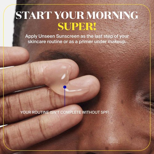 Supergoop! Unseen Sunscreen - SPF 50 - Clear & Invisible Face Sunscreen + Broad Spectrum + Makeup-Gripping Primer - Weightless, Scentless, Oil Free - For All Skin Types & Tones - 2.5 fl oz, 2 Pack