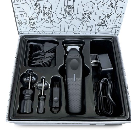 TPOB Play Professional Barber Hair Trimmer for Men 7000 RPM (Black + Softy)