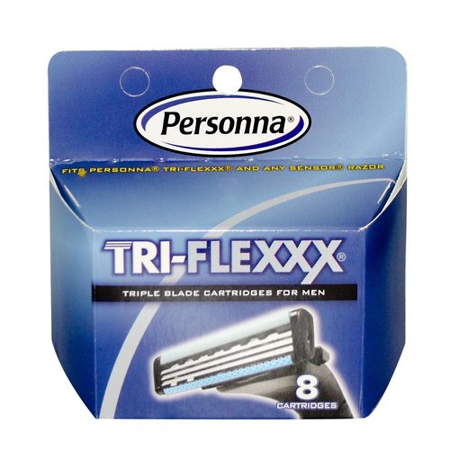 Personna Triflexxx Cartridges for Men - 8 Ea, 12 Pack