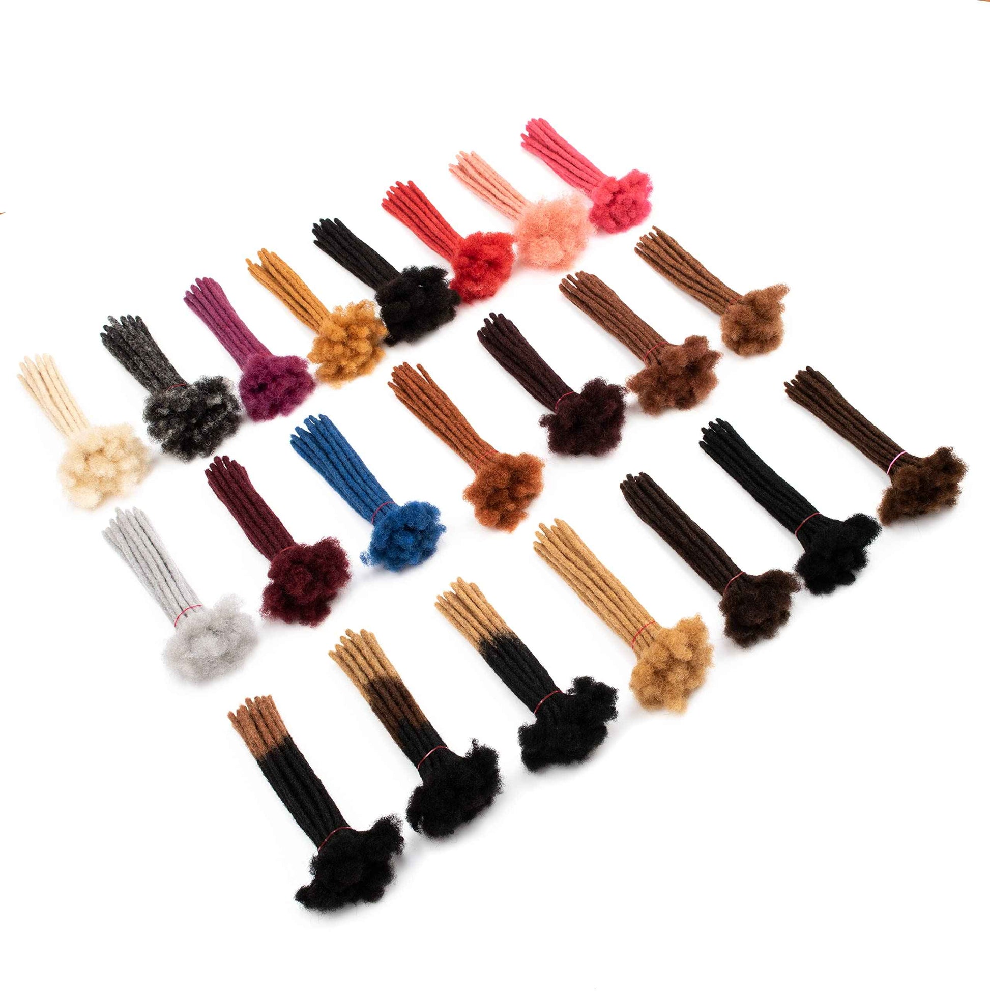 LinkMai 0.2-0.8cm Locs 8-18 I nch 20 Strands 100% Real Human Hair Dreadlock Extensions for Man/Women Permanent Loc Extensions Bundles Can Be Dyed Bleached Curled & Twisted (0.8CM, 1B, 18 INCH)