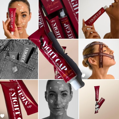 edandi NIGHT CAP Facial Night Cream with Vitamin A, and NovoRetin Anti Aging Ointment to Minimize Appearance of Wrinkles and Fine Lines, 1.69 oz