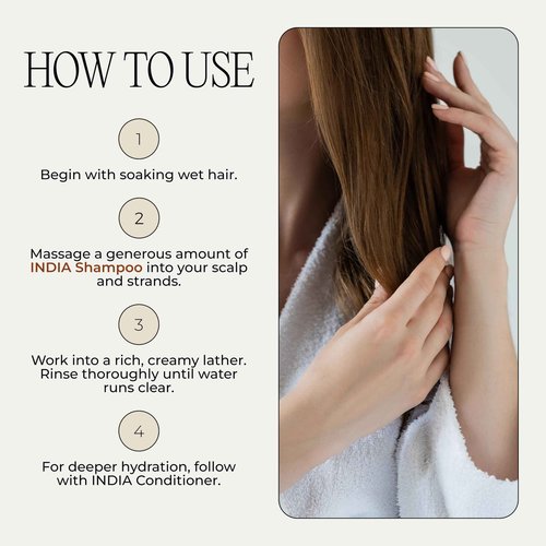 I.C.O.N. India Shampoo, Moisturizing & Revitalizing Natural Shampoo for All Hair Types, Enhances Volume, Adds Softness and Shine, Professional Salon Quality Product, 33.8 oz