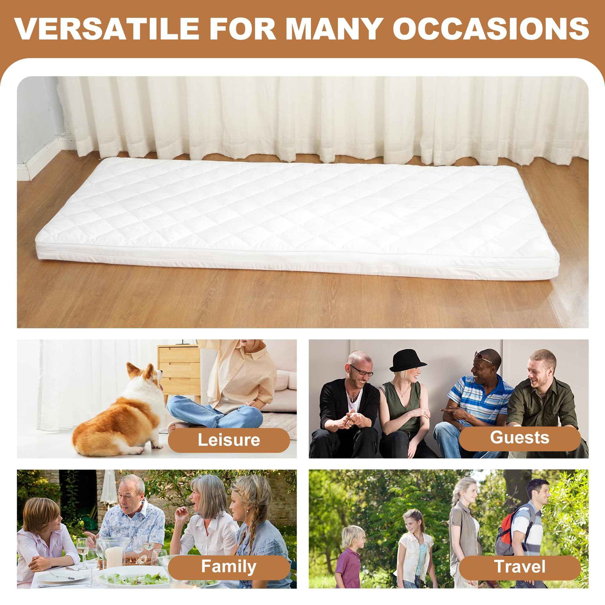 3.2 Inch Lash Bed Topper Set,Gel Memory Foam Massage Bed Topper, Waterproof Fluffy Pillow Top Cover for Spa Esthetician Wax,Includes White Massage Table Toppe & Face Rest Cover