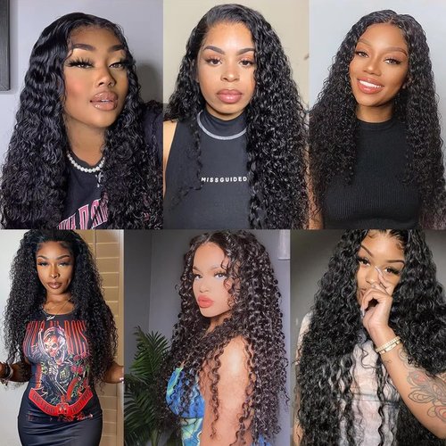 13x6 Lace Frontal Only Deep Wave Closure Natural Hairline Pre Plucked Baby Hair Brazilian Virgin Human Hair High Density Bleached Knots 18 Inch For Black Woman