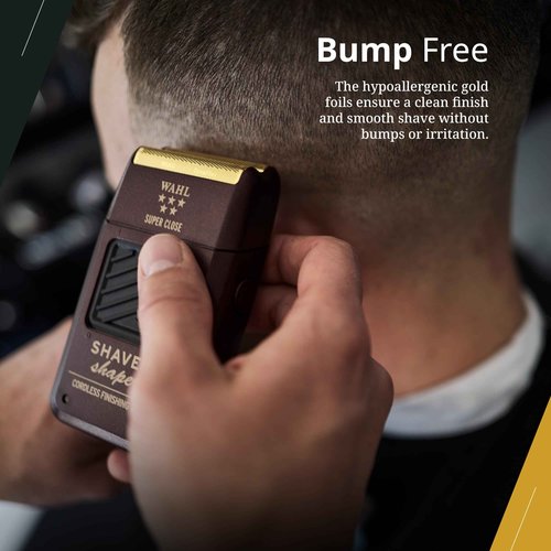 Wahl Professional 5 Star Series Shaver/Shaper, Cord/Cordless Finishing Tool, Rechargeable NiCad Battery, Up to 60 Minutes Runtime, Bump-Free Ultra-Close Shave