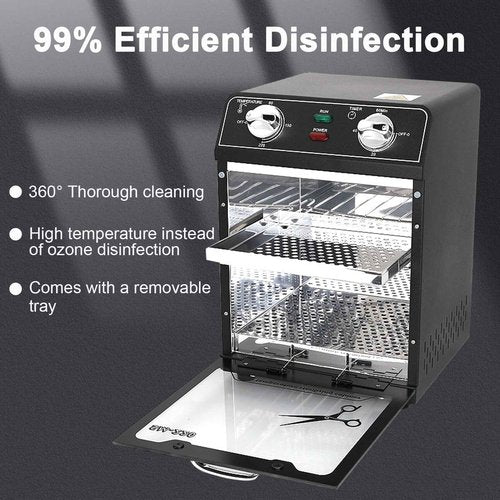 LINBEAUTI Nail Tool Sterilizer with Timer 8L Multifunctional High Temperature Dry Box Stainless Steel with 1 Stainless Tray for Nail Tools, Tweezers, Other Metal Equipment