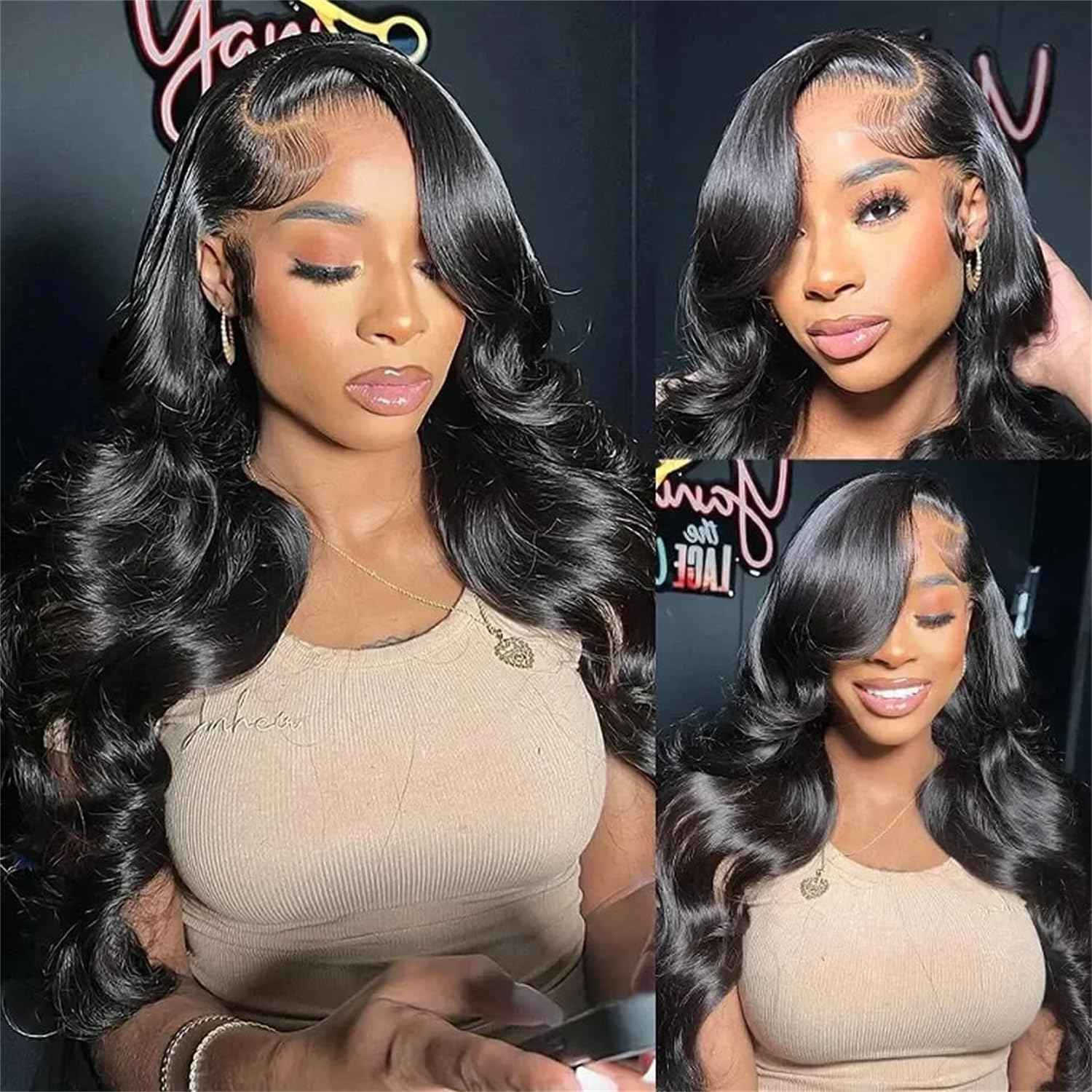Human Hair Bundles 16 18 20 22 Inch Body Wave Bundles Human Hair 100% Unprocessed Brazilian Virgin Weave 4 Bundle Natural Black for Women Hair Extensions
