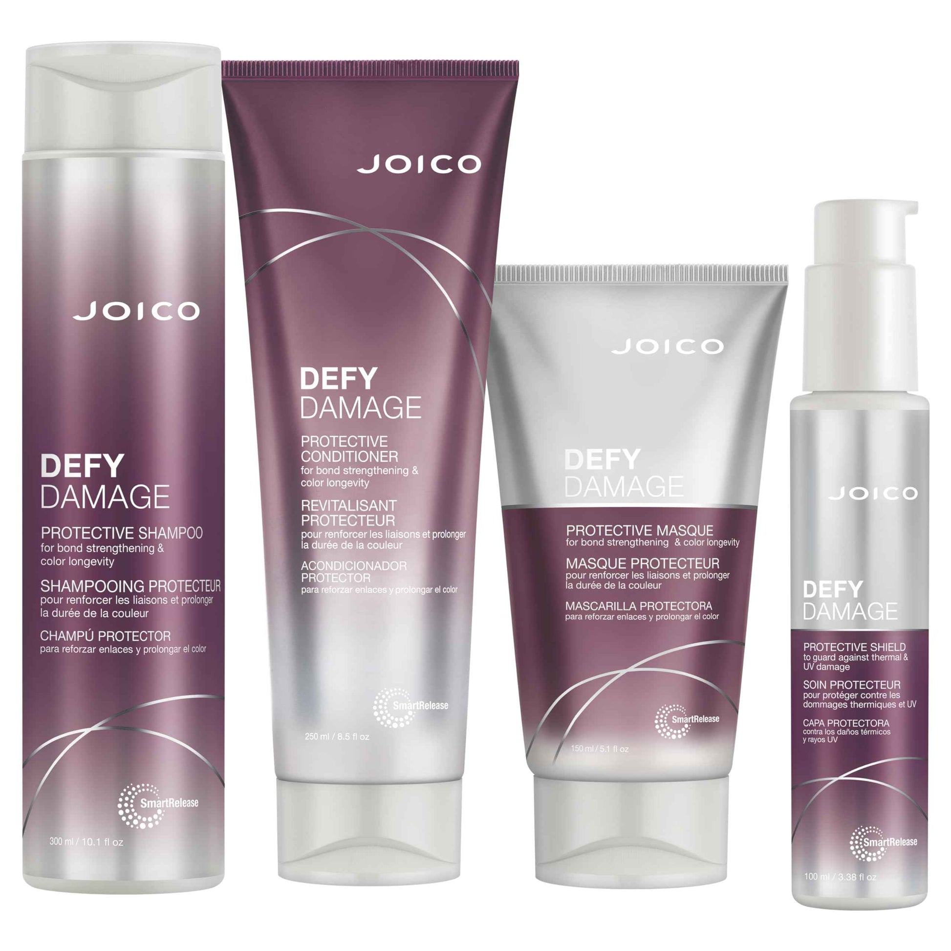Joico Defy Damage Protective and Repairing Complete Regimen | Strenghthen Bond & Preserve Color | For Fragile Hair