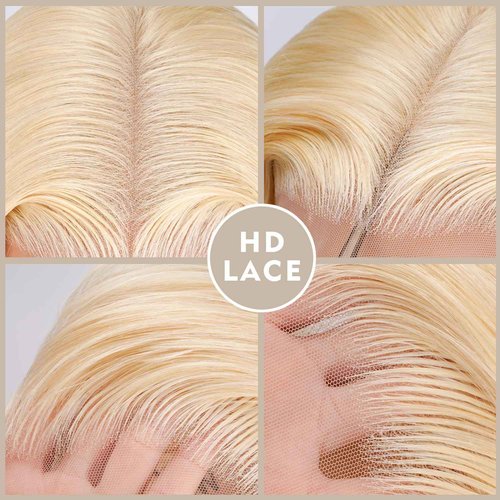 WAQI 30 Inch 613 13x6 Lace Front Wig Human Hair 200 Density Blonde Wig Human Hair Body Wave Lace Front Wigs Human Hair Pre Plucked 613 HD Lace Frontal Wig 13x6 Blonde Wigs For Women Natural Hairline