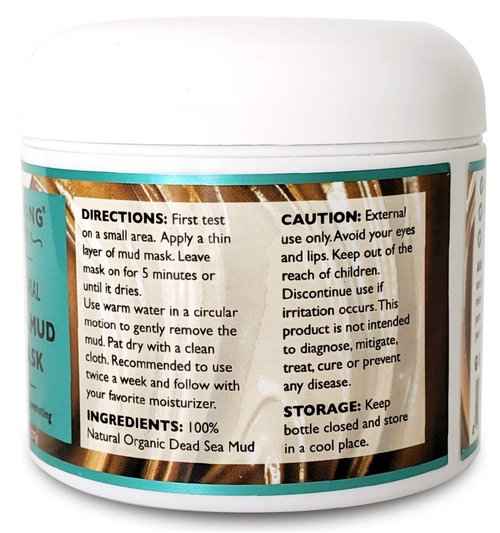 Aromasong 20 lbs Raw Dead Sea Bath Salt in Resealable Pack with 100% Pure Dead Sea Mud Facial Mask - 5 Minute Mask - No Ingredients Added