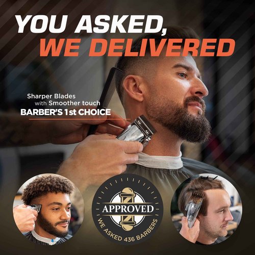 Fagaci Hair Clippers for Men Professional with Precise Cutting, Turbo Power Professional Barber Clippers Cordless, Powerful Motor Fade Mens Hair Clipper Set, Precision Blades Haircut Machine Kit