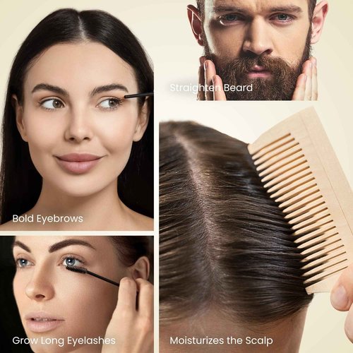 BodyJ4You Castor Oil for Eyelashes Eyebrows - 100% Pure Natural USDA Organic Cold Pressed - Hydrating Skin Hair Growth Lashes Scalp - Non-GMO Hexane Free Unrefined - Glass Bottle 1 Fl Oz (Pack of 24)