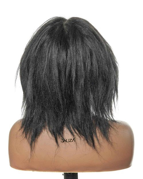 JALIZA Full Lace Wig Cap Real Swiss HD Lace Braided Wig Base for Women and Men - Black