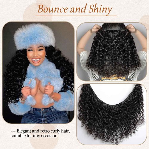 Lemoda Burmese Loose Wave Virgin Human Hair Bundles 16 16 16 Inch Deep Wave Bundles Spiral Curly End 100% Unprocessed Raw Human Hair Extensions Double Weft Hair Weave Hair 3 Bundles Natural Color