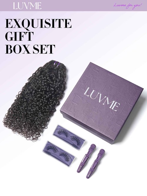 LUVME Real Human Hair Bundles 16 Inch Virgin Hair Messy Burmese Curly 1 Bundle Human Hair 100% Unprocessed 15A Grade Virgin Hair Quick Weave Extensions Natural Black