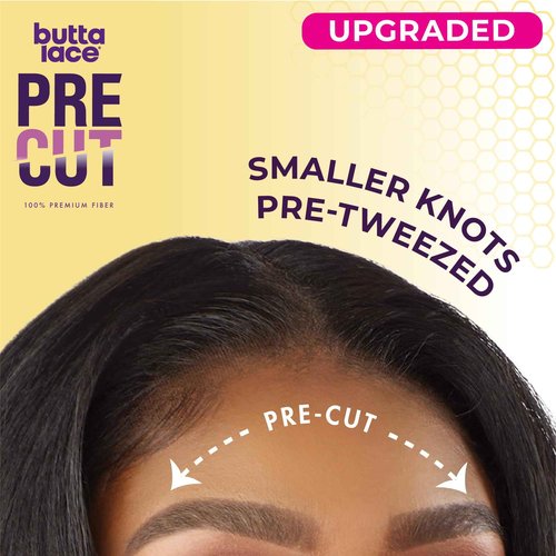 Sensationnel Butta Lace Precut Wigs - Unit 1 Glueless Extra Wide 5 Inch Deep Parting Synthetic Pre Tweezed Smaller Knot Hairline (SH/GINGER)