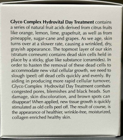 Dinur Cosmetics Glyco Complex Day Treatment Lightweight Moisturizing Cream with Glycolic Acid Exfoliating & Hydrating Formula for Smoother Radiant Skin Ideal for Use Under Makeup or Alone 2 OZ