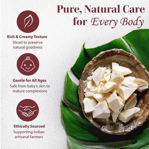 era of nature Kokum Butter Raw - 32 oz (2lb) – Natural Butter for Body Butters, Lotion Bars, Lip Balm, Soap Making – Blends Well with Shea or Cocoa Butter – For Stretch Marks, Scars, Pregnancy Care