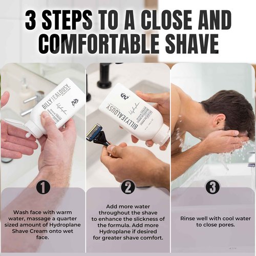 Billy Jealousy Hydroplane Foamless Super-Slick Mens Shave Cream, 33.8 Fl Oz