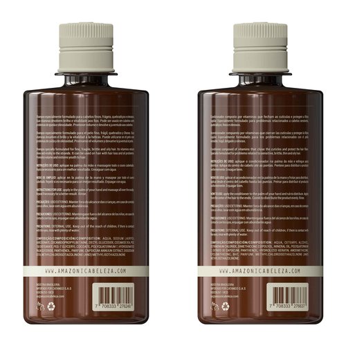 Hair Therapy Shampoo & Conditioner Set for Stronger, Thicker Hair - Professional Anti-Hair Loss and Oil Control, Hydrates and Adds Shine, Paraben-Free, Silicone-Free