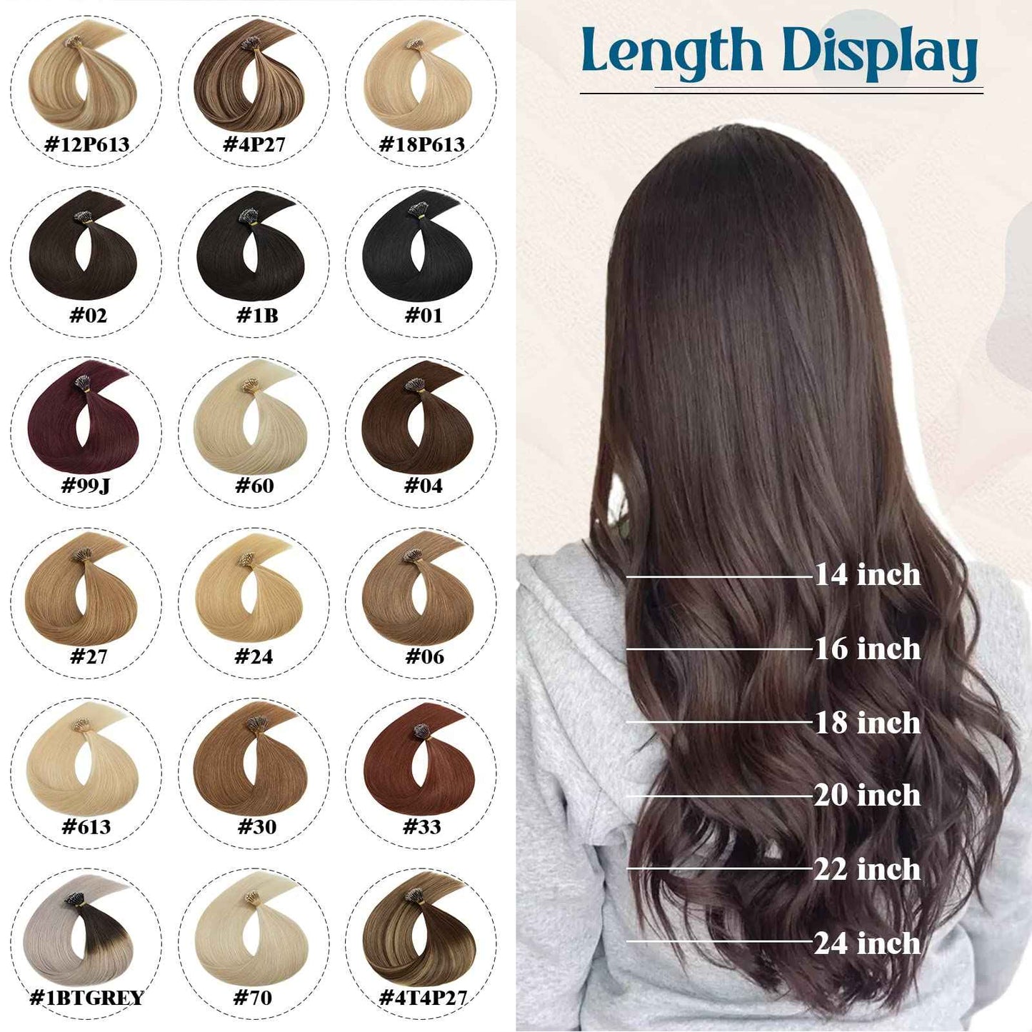 Nano Ring Human Hair Extensions Pre Bonded Keratin Fusion Stick Tip Iron Loop Link 50 strands 75g Straight Micro Bead Remy Hairpiece for Women Highlighted 20inch Light Auburn #30