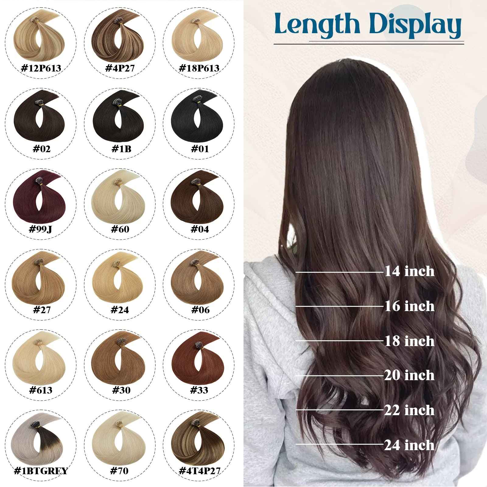 Nano Ring Human Hair Extensions Pre Bonded Keratin Fusion Stick Tip Iron Loop Link 50 strands 75g Straight Micro Bead Remy Hairpiece for Women Highlighted 20inch Light Auburn #30