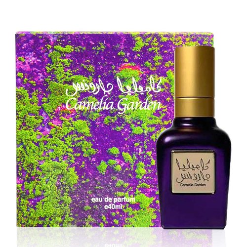 CAMELIA GARDEN 40mL Unisex Perfume for Men and Women, a Deep, Mysterious and Intense Fragrance. Fresh Fruits, Subtle Florals, Deep Wood, Leather and Oud by Al Maghribi Perfumes Dubai