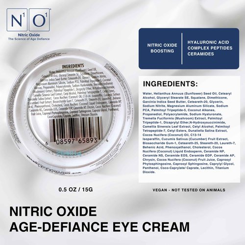 N1O1 Moisturizer Face Cream - Day & Night Face Moisturizer with Nitric Oxide, Peptide Complex, Epidermal Growth Factor - Tightening & Firming Skin Care Products for Wrinkles, Dark Spots - 1.75 oz.