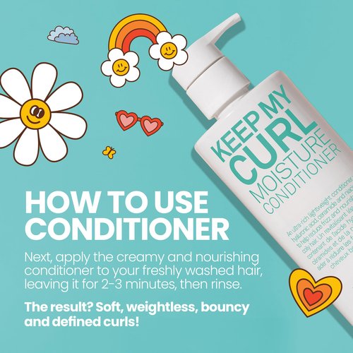 ELEVEN AUSTRALIA Keep My Curl Moisture Conditioner for Women & Men - Conditioner for Curly & Wavy Hair, Moisturizing Shea Butter, Reduces Frizz, Adds Shine, Hydrating, Sulfate Free - 32.5 fl oz