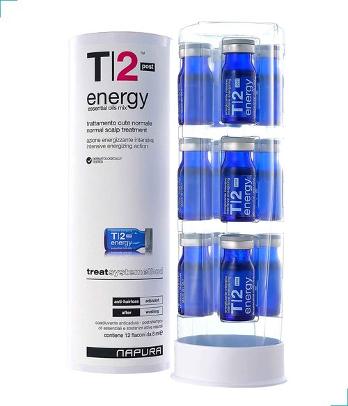 T2 Hair Loss Leave In Vials for Weak and Fine Hair - Natural Growth Oil Scalp Treatment for Women and Men - Intensive Root Strengthening Treatment with Peppermint, Rosemary