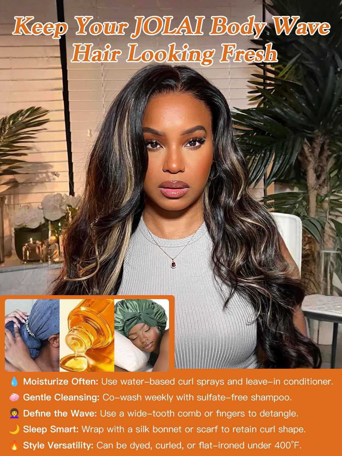 Honey Blonde Highlight Body Wave 2x6 Closure with Bundles 12 14 16 +10 Inch, 1b/27 Black and Blonde Balayage Loose Wave Sew In Weave Bundles with HD Lace Closure