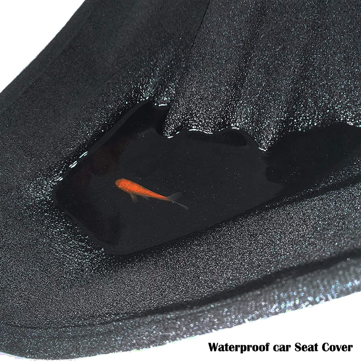 LoyaGour Car Seat Cover Protector Front Seats,for Gym Workout,Running,Swimming,Beach and Hiking,Waterproof Sweat Towel Bucket Seat Covers for Cars SUV Trucks (Black, 1Pcs)