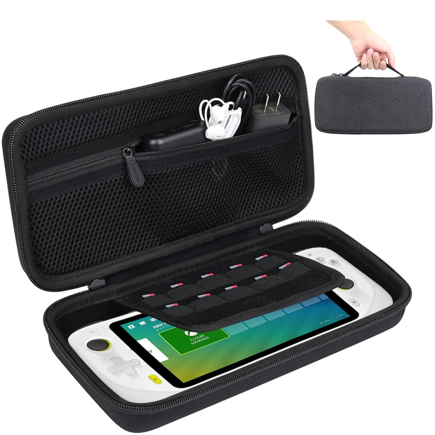 Aenllosi Hard Carrying Case Replacement for Logitech G Cloud Gaming Handheld,White (Only Case)