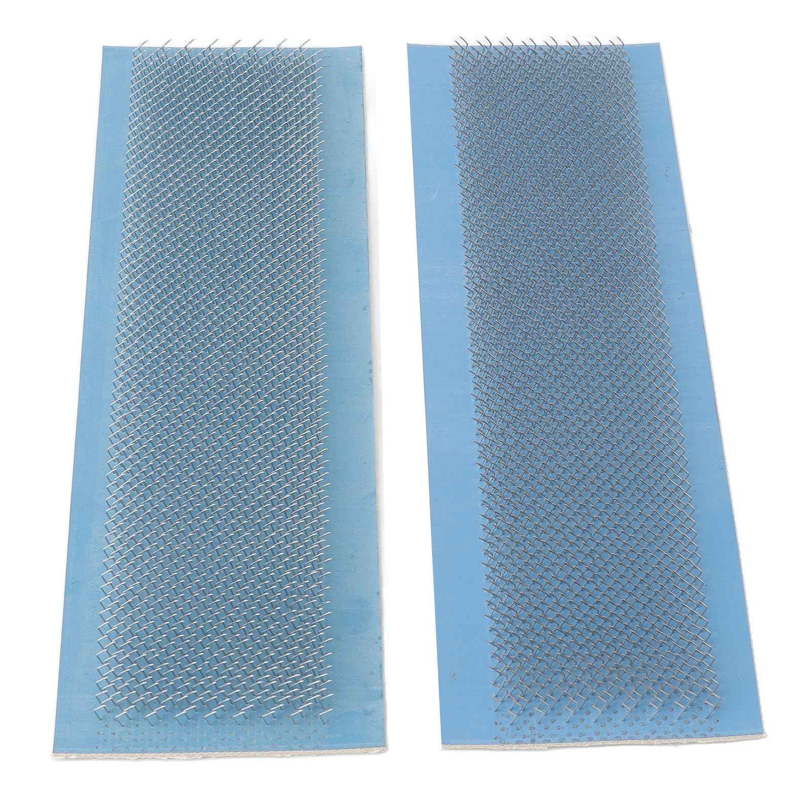 2pcs Hair Holder Dragging Mat, Stainless Steel Hair Extensions Drawing Card, Dragging Splint Tool10.6 X 3.5in