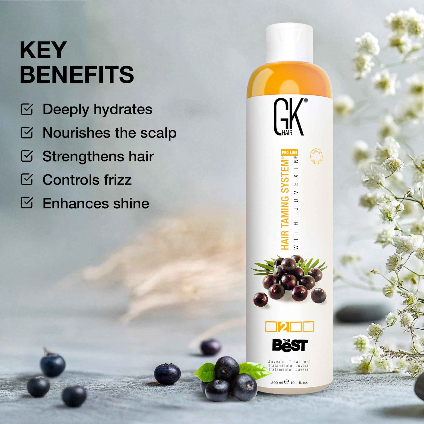 GK HAIR Global Keratin The Best Keratin Treatments 300ml (ACAI 300ml)