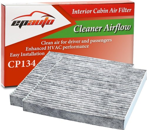 EPAuto CP134 (CF10134) Premium Cabin Air Filter includes Activated Carbon, 2 Packs
