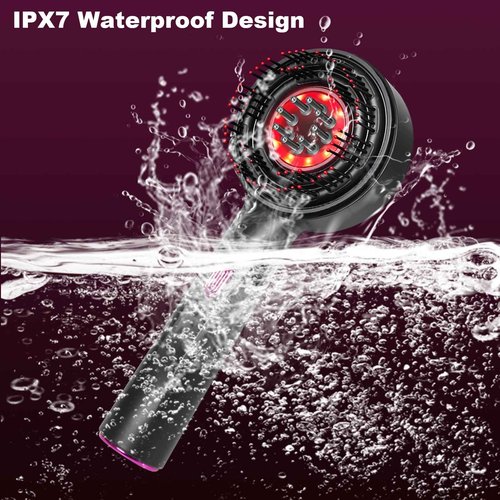 MERNUNUX Laser Therapy Hair Growth Comb, 3 in 1 Hair Oil Applicator for Hair Care, 360° Electric Scalp Massager, Stimulates Hair Regrowth for Men & Women, IPX7 Waterproof